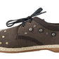 Elegant Brown Lace-Up Casual Men's Shoes