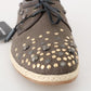 Elegant Brown Lace-Up Casual Men's Shoes