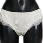 Elegant Natural White Silk Briefs