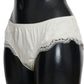 Elegant Natural White Silk Briefs