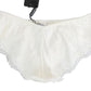 Elegant Natural White Silk Briefs