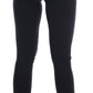 Elegant Black Cashmere Stretch Tights