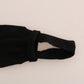 Elegant Black Cashmere Stretch Tights