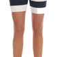Elegant Striped Crystal Embellished Shorts