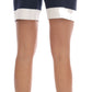 Elegant Striped Crystal Embellished Shorts