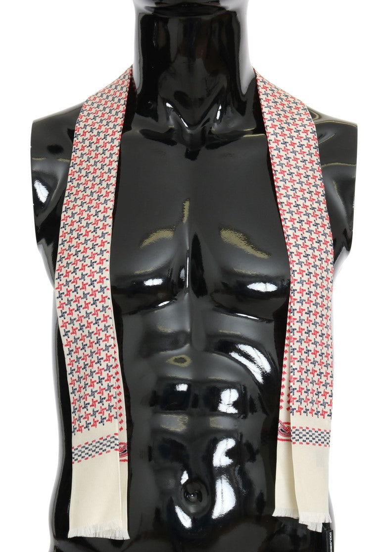 Elegant Silk Fantasy Tie Scarf Wrap