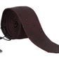 Elegant Bordeaux Silk Necktie