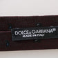 Elegant Bordeaux Silk Necktie