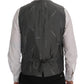 Elegant Gray Waistcoat Vest