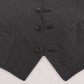Elegant Gray Waistcoat Vest