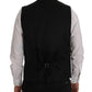 Elegant Striped Wool Blend Waistcoat Vest