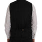 Elegant Black Single Breasted Vest