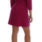 Pink Sequined Wool A-Line Dress