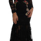 Elegant Floral Embroidered Midi Dress