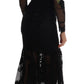 Elegant Floral Embroidered Midi Dress