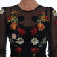 Elegant Floral Embroidered Midi Dress