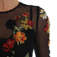 Elegant Floral Embroidered Midi Dress