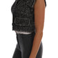 Elegant Tweed Button Front Vest