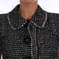Elegant Tweed Button Front Vest