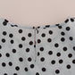 Polka Dotted Silk Blouse Top