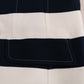 Elegant Blue Striped Coat Jacket