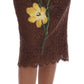 Embroidered Elegance Pencil Skirt