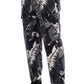 Elegant Capri Casual Pants in Banana Leaf Print