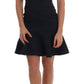 Floral Brocade Mini Flare Dress