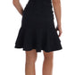 Floral Brocade Mini Flare Dress