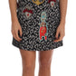 Crystal Embellished Leopard Jacquard Mini Dress