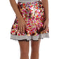 Sequined Crepe Mini Dress with Lace Trim