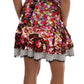 Sequined Crepe Mini Dress with Lace Trim