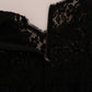 Elegant A-Line Lace Dress with Crystal Details