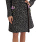 Enchanted Zigzag Crystal & Fur Coat Jacket