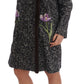 Enchanted Zigzag Crystal & Fur Coat Jacket