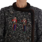 Enchanted Zigzag Crystal & Fur Coat Jacket
