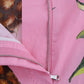 Pink Pineapple Print Cotton Capri Pants