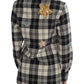 Enchanted Sequin Checkered Wool Shirt