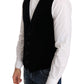 Elegant Black Slim Fit Formal Vest