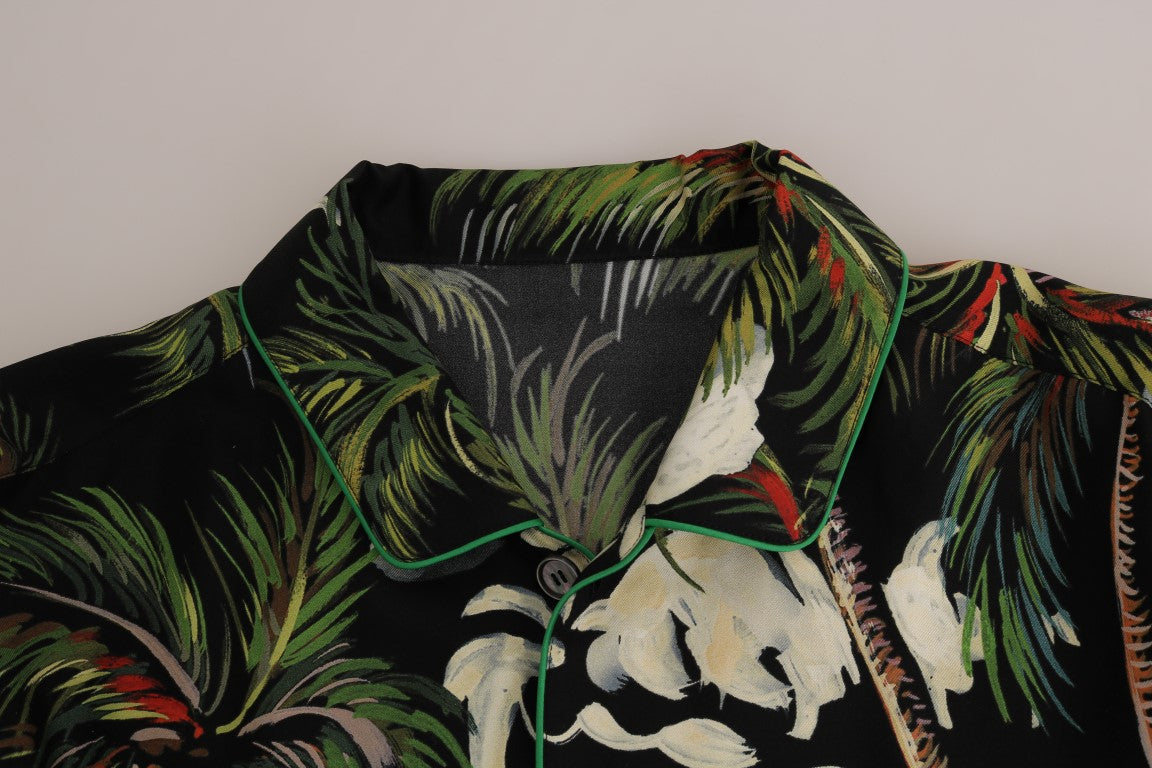 Exclusive Silk Oversize Printed Shirt