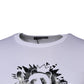 White Panda King Cotton Crew Neck T-shirt