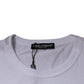 White Panda King Cotton Crew Neck T-shirt