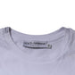 White DG Logo Cotton Crew Neck T-shirt