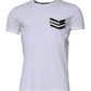White Stripes Crew Neck Short Sleeves T-shirt