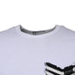 White Stripes Crew Neck Short Sleeves T-shirt