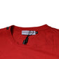 Red DG Logo Cotton Crew Neck T-shirt