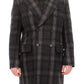 Sicilia Checkered Wool Blend Coat