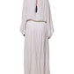 Off White Embellished Long Maxi Dress