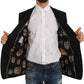 Elegant Black Martini Blazer for the Modern Man