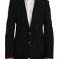 Elegant Black Martini Blazer for the Modern Man